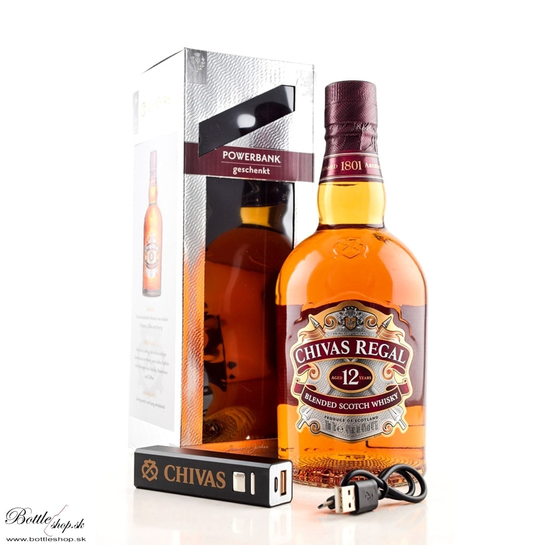 Chivas Regal 12 YO + Powerbank 0,7l