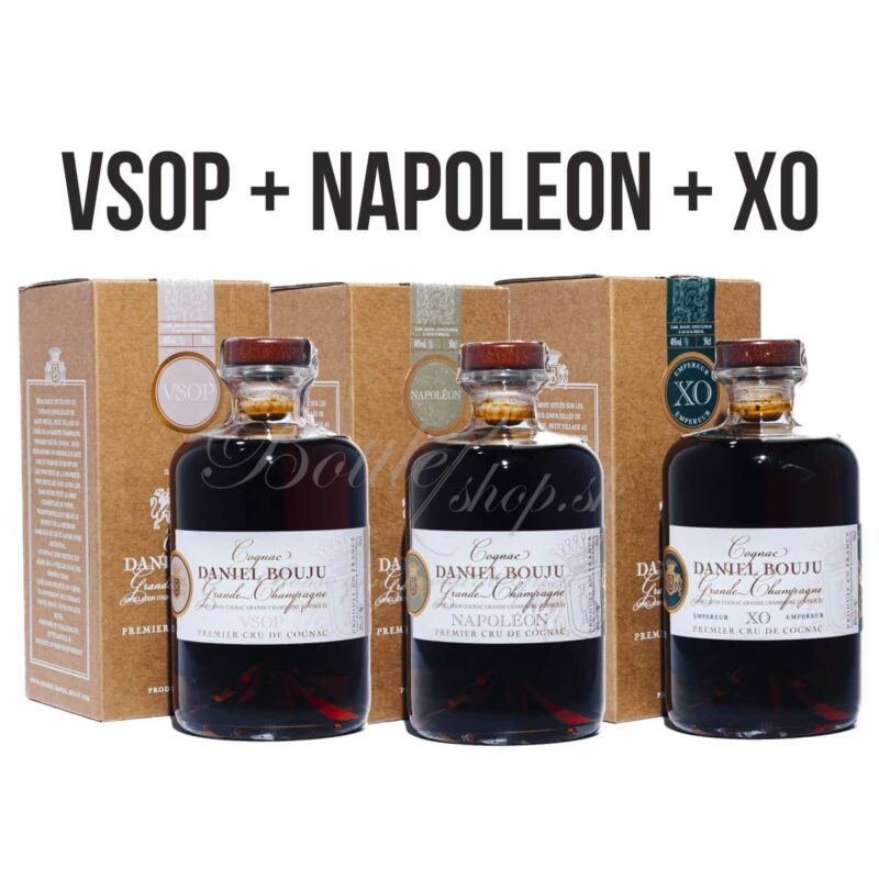 Degustačný set koňakov Daniel Bouju prvotriednej kvality