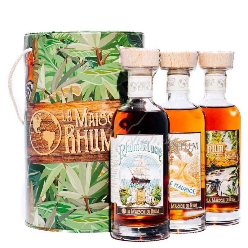 La Maison du Rhum Mini Bucket 3x0,2l (Santa Lucia 2015, Panama 2010, Maurícius 2012) 45%