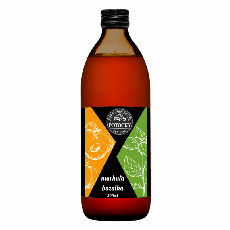 Potocky Marhuľa a bazalka 0,5l