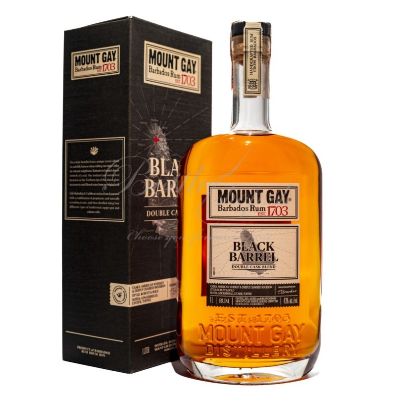 mount gay black barrel double cask blend 1l
