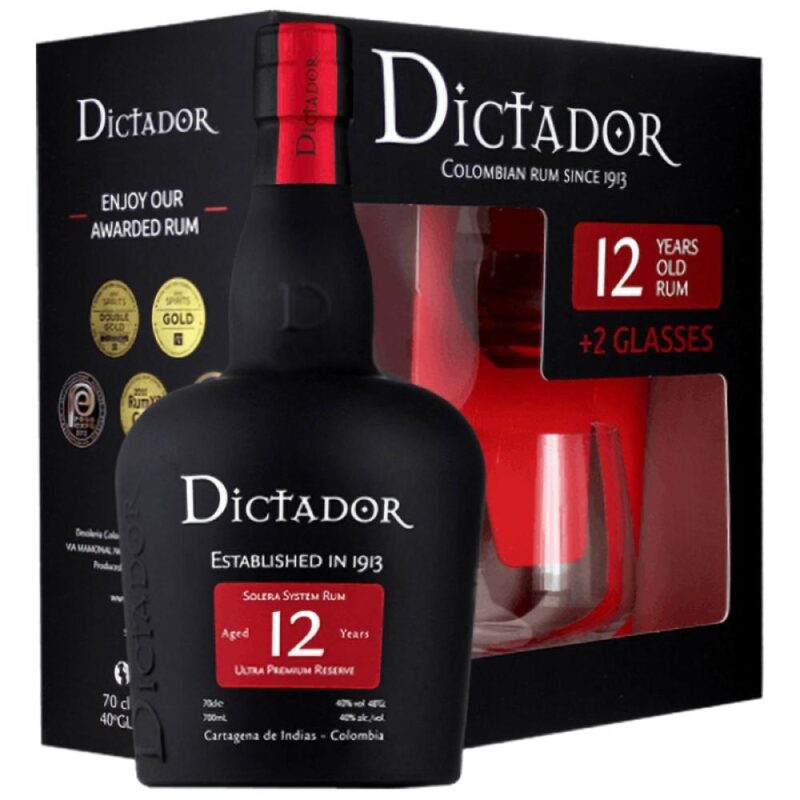 Dictador 12YO + pohare 0,7l