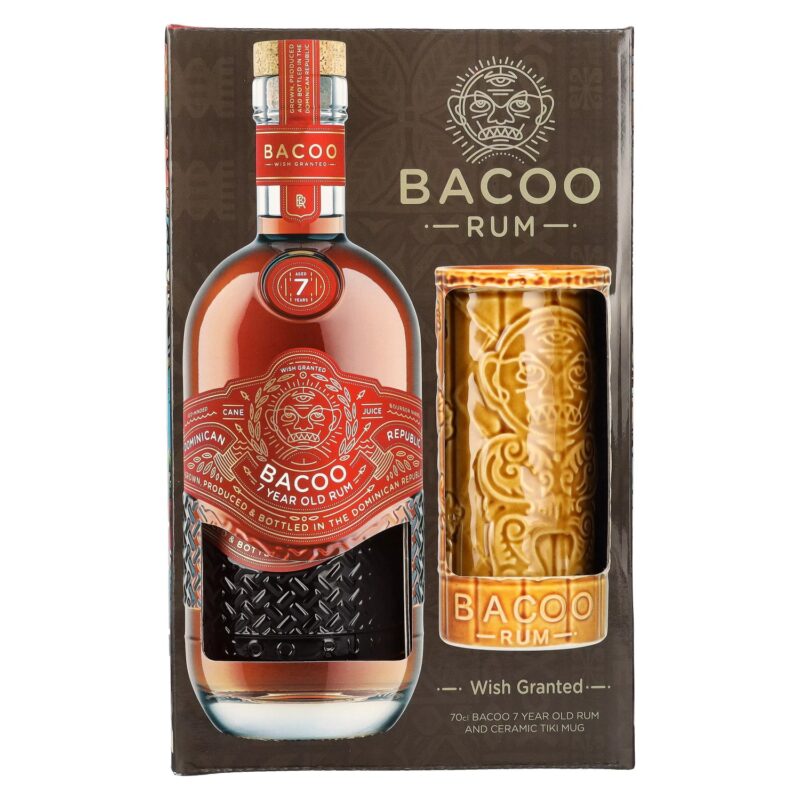 Bacoo 7YO Rum + Tiki Mug 0,7l